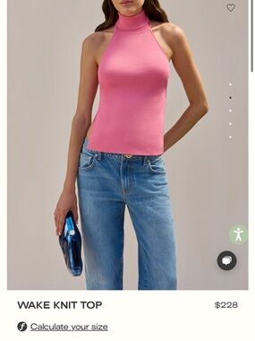 Do not buy. LOOKING FOR Cult gaia Pink High-Neck Halter Tank Top in size XS